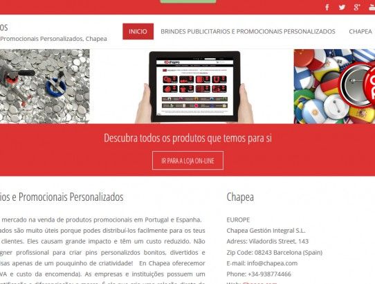 Venta de Chapas Personalizadas en Portugal